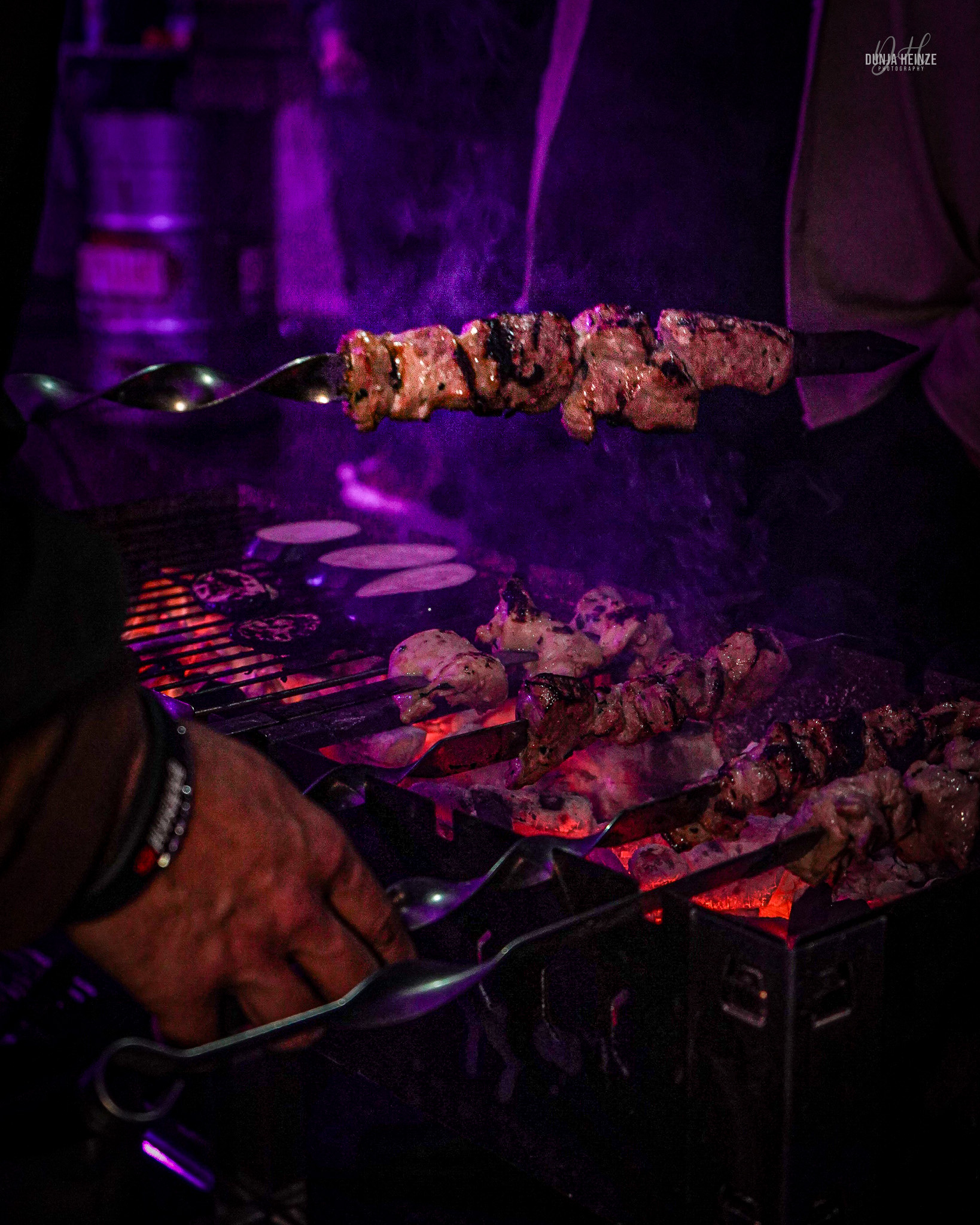 Schaschlik am Grill